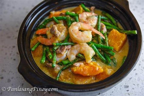 ginataang gulay with pork.
